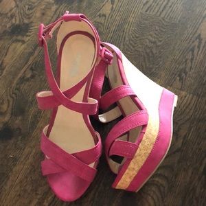 Charlotte Russe strappy wedge sandals